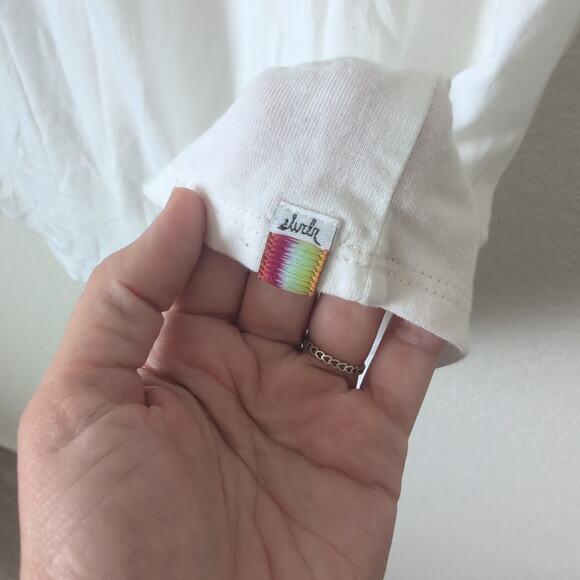 SLVDR SALVADOR, MEN'S XL, Basic White T-shirt with Pocket Bamboo Soft Crewneck - Picture 5 of 9